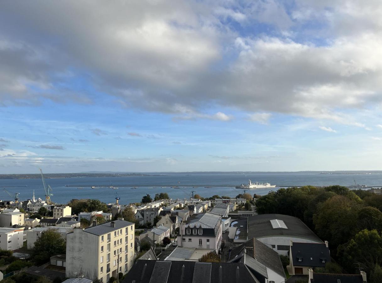 Nouveau! Appartement Vue Mer 180° Et Place Parking Брест Екстер'єр фото